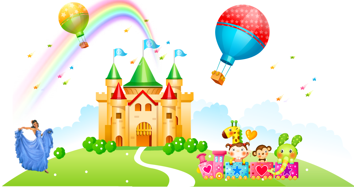 В страну знаний на воздушном шаре. Сказочный замок для детей детского сада. Замок мультяшный. Детсад на прозрачном фоне. Сказочная Страна на прозрачном фоне.